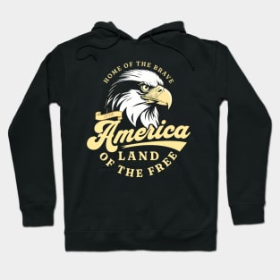 Home Of The Brave 4th Of July Usa Hoodie